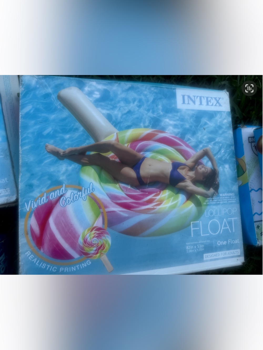 Intex Lollipop Pool Float - Colorful Swirl